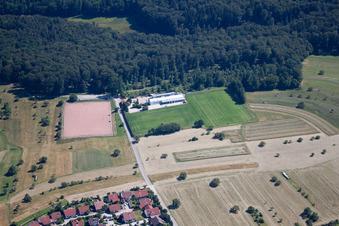 Quartier Spessart in Ettlingen dans le département Bade-Wurtemberg, Allemagne depuis l'avion