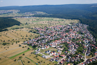 Photographie aérienne de Du nord à le quartier Pfaffenrot in Marxzell dans le département Bade-Wurtemberg, Allemagne