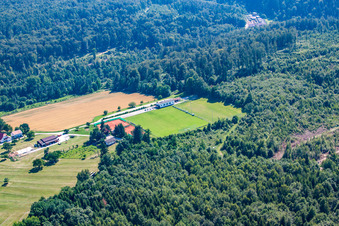 Quartier Langenalb in Straubenhardt dans le département Bade-Wurtemberg, Allemagne hors des airs
