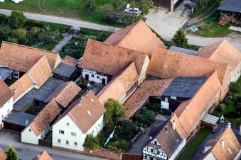 Saarstraße à Kandel dans le département Rhénanie-Palatinat, Allemagne vue du ciel