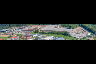 Vue aérienne de SIH – Holzindustrie GmbH & Co. KG (4 B Holzelemente), Im Schwarzenbusch 2, Marxzell-Pfaffenrot à le quartier Pfaffenrot in Marxzell dans le département Bade-Wurtemberg, Allemagne