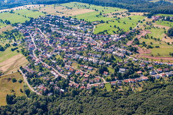 Photographie aérienne de De l'est à le quartier Burbach in Marxzell dans le département Bade-Wurtemberg, Allemagne