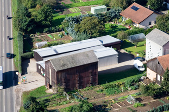 Vue oblique de Brehmstr à le quartier Minderslachen in Kandel dans le département Rhénanie-Palatinat, Allemagne