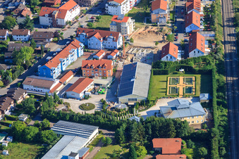 Vue aérienne de Ludoviciring à Jockgrim dans le département Rhénanie-Palatinat, Allemagne