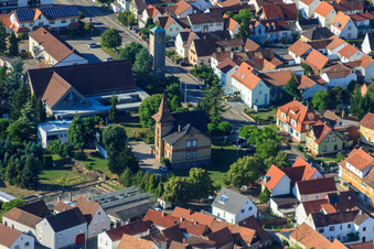 Photographie aérienne de Hôtel de ville Jockgrim à Jockgrim dans le département Rhénanie-Palatinat, Allemagne