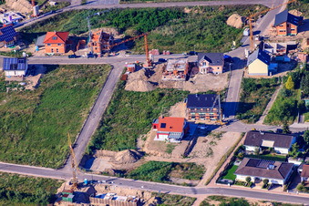 Vue aérienne de Chemin des Étourneaux à Jockgrim dans le département Rhénanie-Palatinat, Allemagne