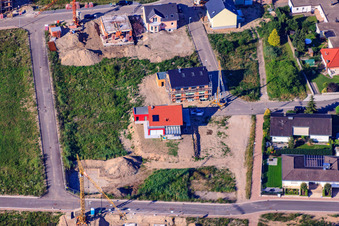 Vue aérienne de Chemin des Étourneaux à Jockgrim dans le département Rhénanie-Palatinat, Allemagne