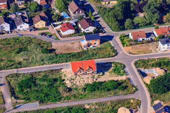 Vue aérienne de Vogelring, Danziger Straße à Jockgrim dans le département Rhénanie-Palatinat, Allemagne