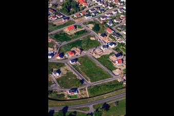 Vue aérienne de Amselweg à Jockgrim dans le département Rhénanie-Palatinat, Allemagne
