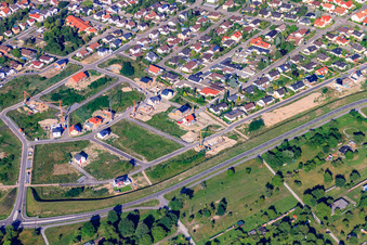 Vue aérienne de Chemin des mésanges à Jockgrim dans le département Rhénanie-Palatinat, Allemagne
