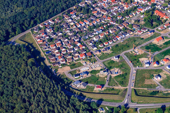 Vue aérienne de Eisvogelstr à Jockgrim dans le département Rhénanie-Palatinat, Allemagne