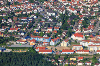 Vue aérienne de Ludviciring à Jockgrim dans le département Rhénanie-Palatinat, Allemagne