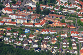 Vue aérienne de Chemin de bois à Jockgrim dans le département Rhénanie-Palatinat, Allemagne