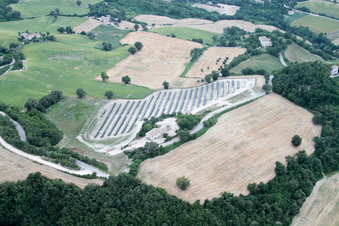 Cartoceto dans le département Les Marches, Italie d'en haut