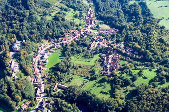 Weiler dans le département Bas Rhin, France vue d'en haut