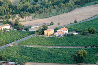 Photographie aérienne de Santa Maria della Valle dans le département Les Marches, Italie