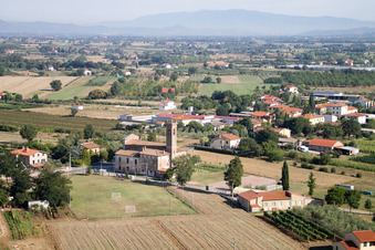 Castroncello dans le département Toscane, Italie vue d'en haut