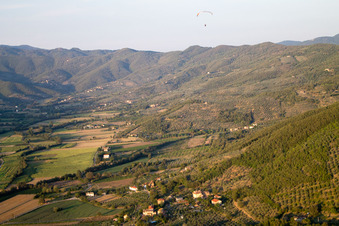 Poggiolo dans le département Toscane, Italie vue du ciel