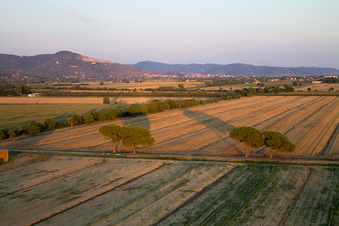 Image drone de Castroncello dans le département Toscane, Italie