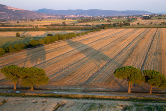 Castroncello dans le département Toscane, Italie du point de vue du drone