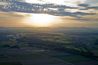 Vue aérienne de A65 à Erlenbach bei Kandel dans le département Rhénanie-Palatinat, Allemagne