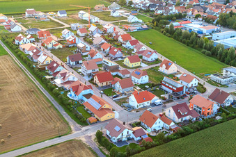 Sentier de l'érable à Steinweiler dans le département Rhénanie-Palatinat, Allemagne vue d'en haut