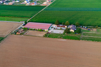 Centre équestre Fohlenhof à Steinweiler dans le département Rhénanie-Palatinat, Allemagne hors des airs