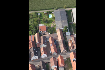 Saarstraße à Kandel dans le département Rhénanie-Palatinat, Allemagne vue d'en haut