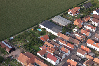 Saarstraße à Kandel dans le département Rhénanie-Palatinat, Allemagne depuis l'avion