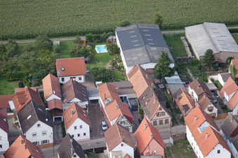 Image drone de Saarstraße à Kandel dans le département Rhénanie-Palatinat, Allemagne