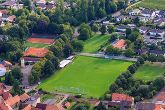 Photographie aérienne de Terrain de football Mörzheim à le quartier Mörzheim in Landau in der Pfalz dans le département Rhénanie-Palatinat, Allemagne