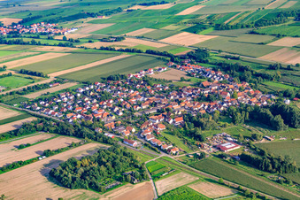 Photographie aérienne de Vue du village depuis le nord-ouest à Barbelroth dans le département Rhénanie-Palatinat, Allemagne
