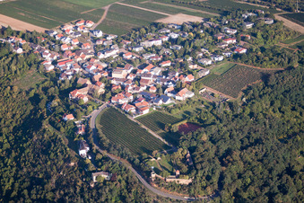 Vue oblique de À Münchberg à Bobenheim am Berg dans le département Rhénanie-Palatinat, Allemagne