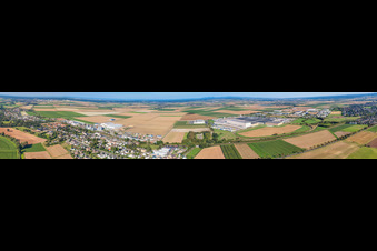 Vue aérienne de Panorama à le quartier Ottenheim in Weilerswist dans le département Rhénanie du Nord-Westphalie, Allemagne