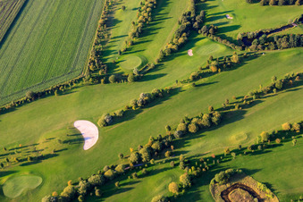 Club de golf Mönchengladbach-Wanlo eV à le quartier Wanlo in Mönchengladbach dans le département Rhénanie du Nord-Westphalie, Allemagne hors des airs