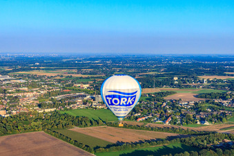 Vue aérienne de Montgolfière TORK à Viersen dans le département Rhénanie du Nord-Westphalie, Allemagne
