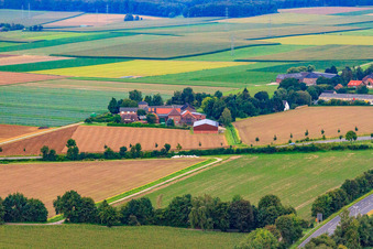 Vue aérienne de Ferme Landwehr à Grefrath dans le département Rhénanie du Nord-Westphalie, Allemagne