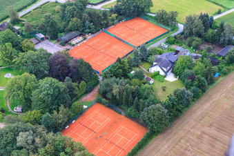 Vue aérienne de Grefrath Tennis Club Rot-Weiss e. V à Grefrath dans le département Rhénanie du Nord-Westphalie, Allemagne
