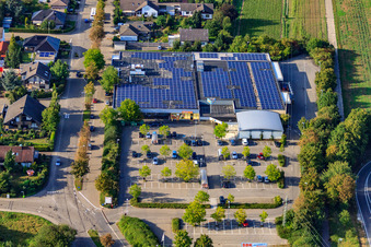 EDEKA Kissel SBK Kandel à Kandel dans le département Rhénanie-Palatinat, Allemagne d'en haut