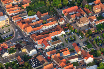 Passage de Frankenhof à Kandel dans le département Rhénanie-Palatinat, Allemagne hors des airs