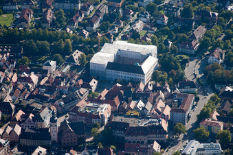 Vue aérienne de Château emballé à Ettlingen dans le département Bade-Wurtemberg, Allemagne