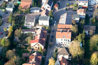 Enregistrement par drone de Bismarckstr à Kandel dans le département Rhénanie-Palatinat, Allemagne