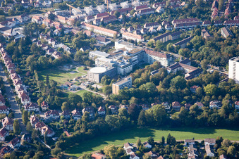 Quartier Rüppurr in Karlsruhe dans le département Bade-Wurtemberg, Allemagne vue d'en haut