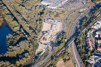Photographie aérienne de Quartier Maximiliansau in Wörth am Rhein dans le département Rhénanie-Palatinat, Allemagne