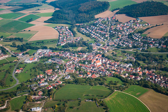 Vue aérienne de Quartier Sulzbach in Billigheim dans le département Bade-Wurtemberg, Allemagne