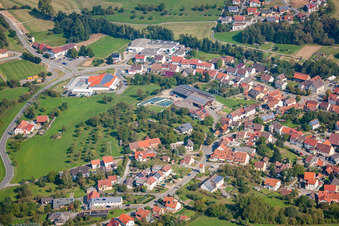 Vue aérienne de Quartier Sulzbach in Billigheim dans le département Bade-Wurtemberg, Allemagne