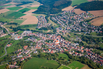 Vue aérienne de Quartier Sulzbach in Billigheim dans le département Bade-Wurtemberg, Allemagne
