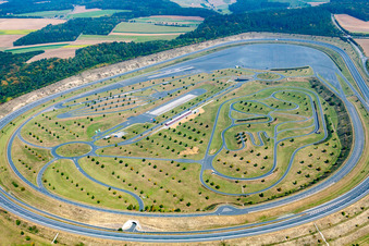 Photographie aérienne de Piste d'essai du centre d'essai Boxberg à le quartier Windischbuch in Boxberg dans le département Bade-Wurtemberg, Allemagne