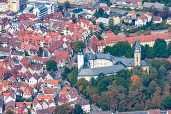 Vue aérienne de Musée de l'Ordre teutonique à Bad Mergentheim dans le département Bade-Wurtemberg, Allemagne