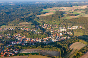 Vue aérienne de Heiligenstadt in Oberfranken dans le département Bavière, Allemagne